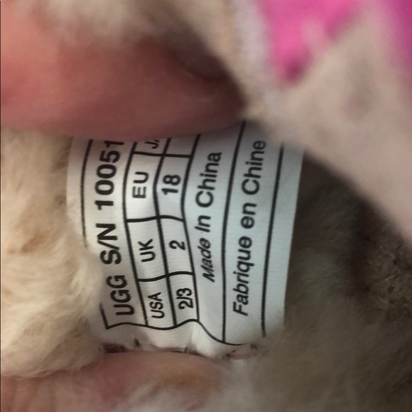 NEW- Ugg pink infant boots size 2/3 - Picture 5 of 6